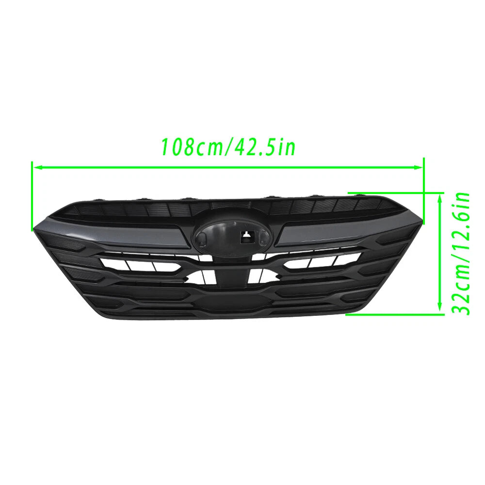 Front Upper Grille with Camera Hole for Subaru Outback (2020–2023) Black