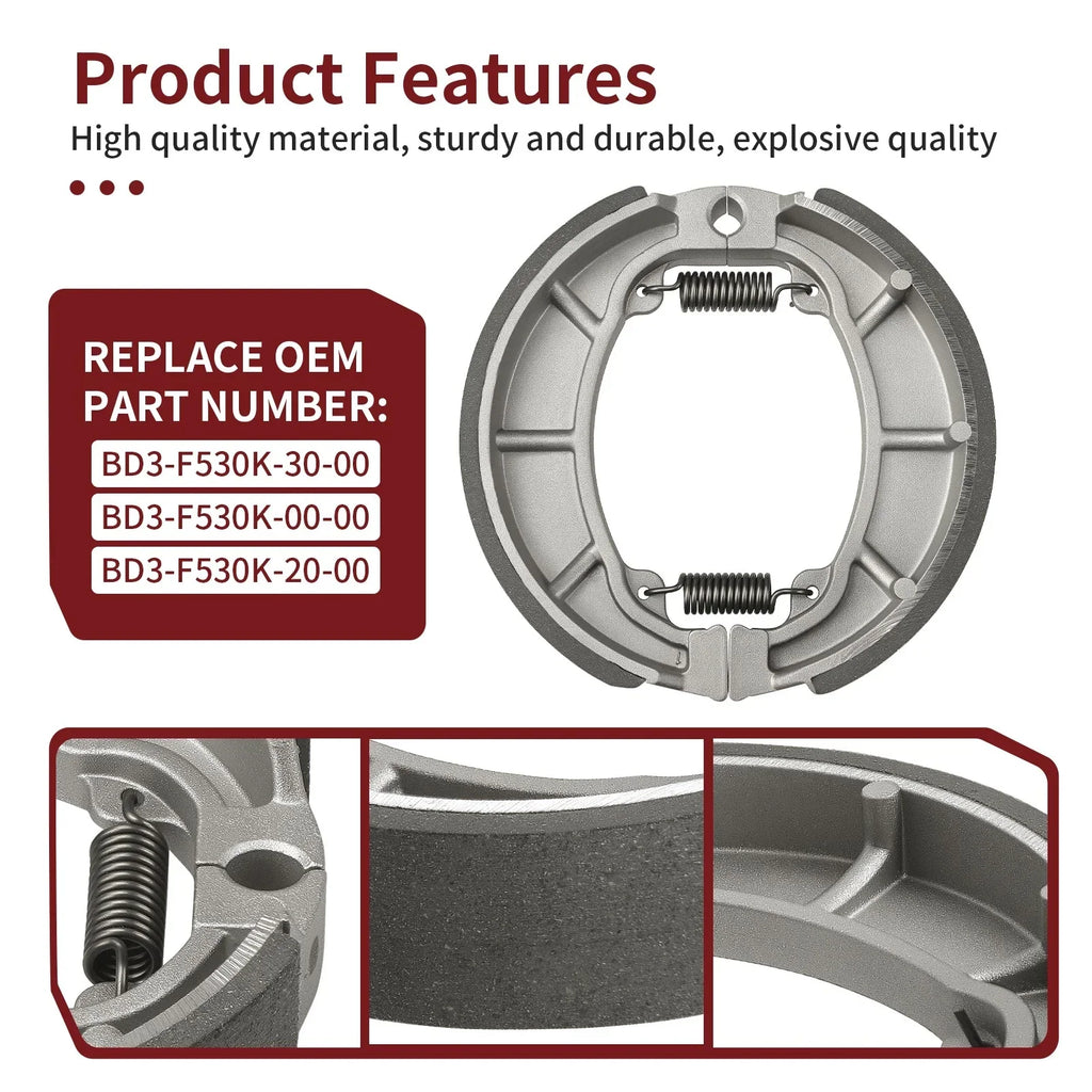 Rear Brake Shoes for Yamaha Grizzly 90 YFM90 (2019-2024)