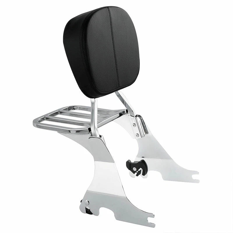 Sissy Bar Backrest Luggage Rack for Harley Sportster XL883 XL1200 (2004–2022)
