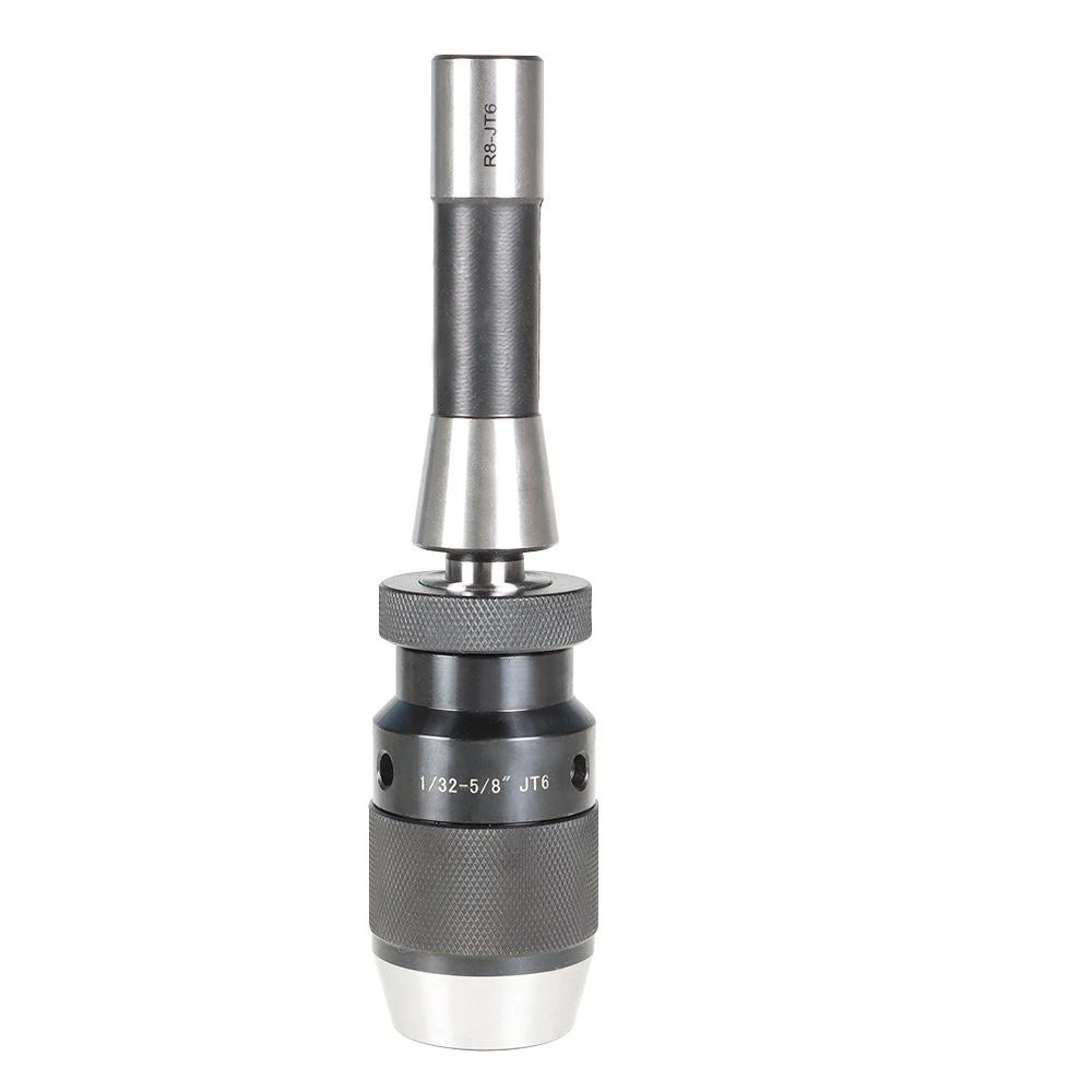 Keyless Heavy Duty Drill Chuck 1/32"-5/8" for R8 Shank Adapter