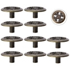 10Pcs Antique Pull Door Knob Hardware for Cabinet Drawer Cupboard