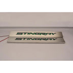 Door Sill Kit Replacement with Green LED for Chevrolet Corvette (2014–2019)
