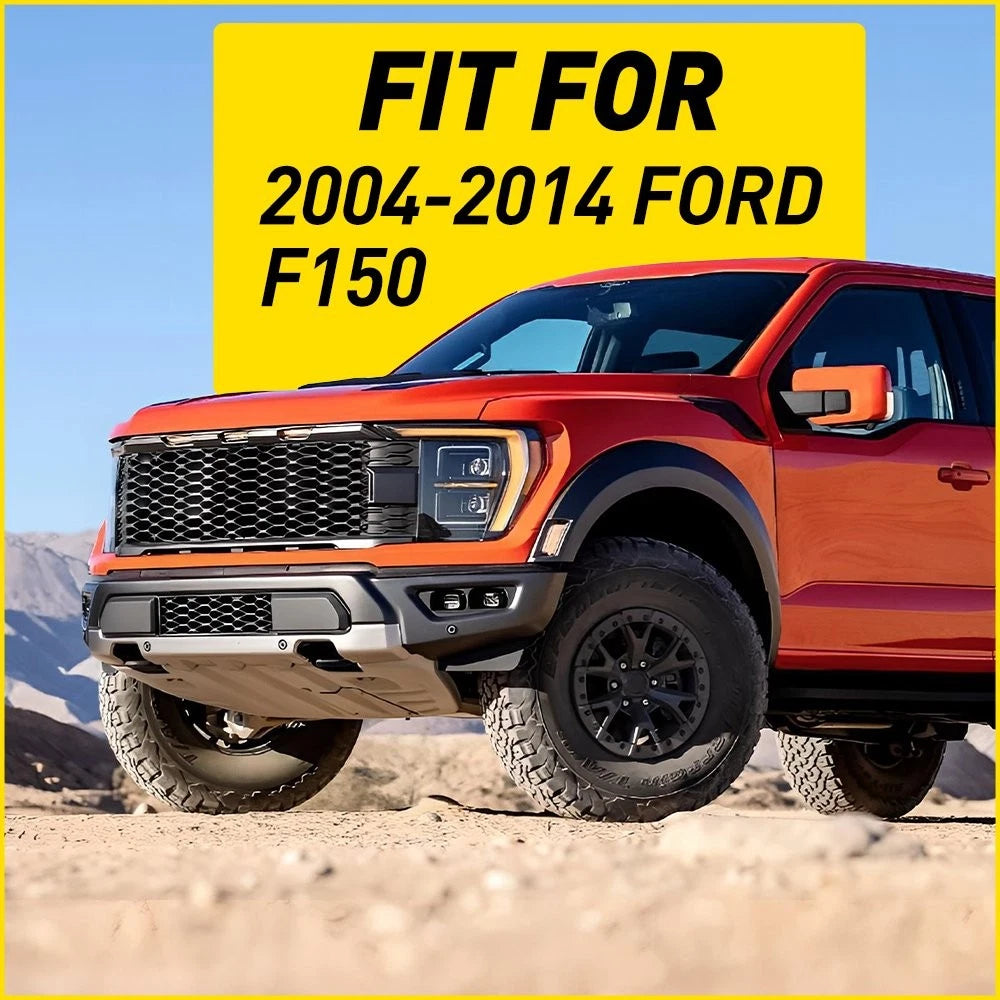 Set of 4 Chrome Pillar Post Door Window Trim for Ford F150 Super Cab (2004–2014)