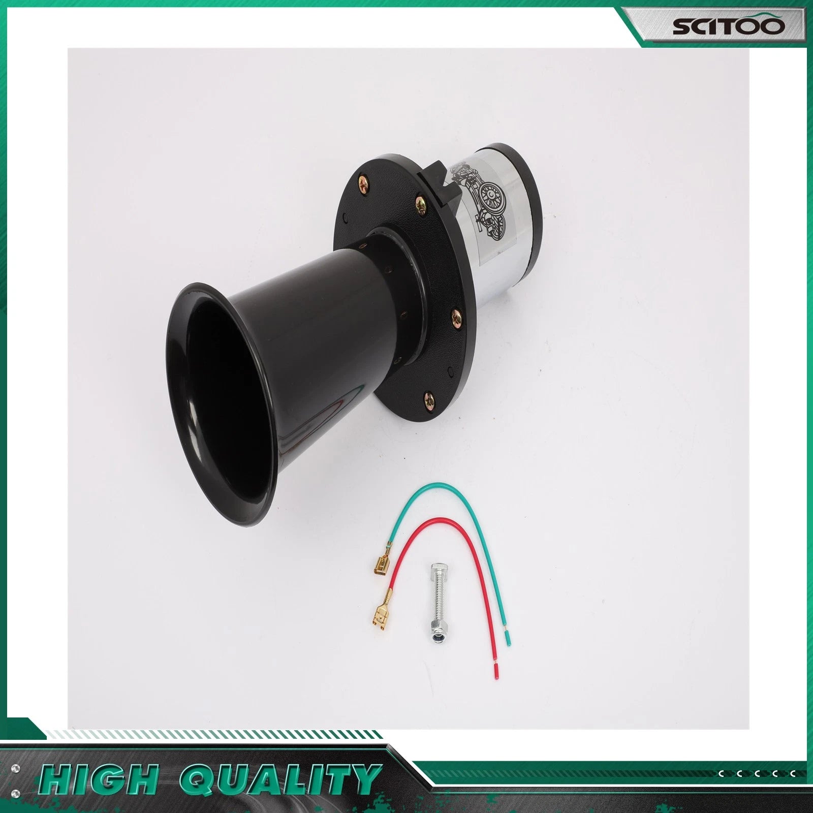 12V Antique Vintage Classic Air Horn for Car SUV Boat (Ooga Sound)