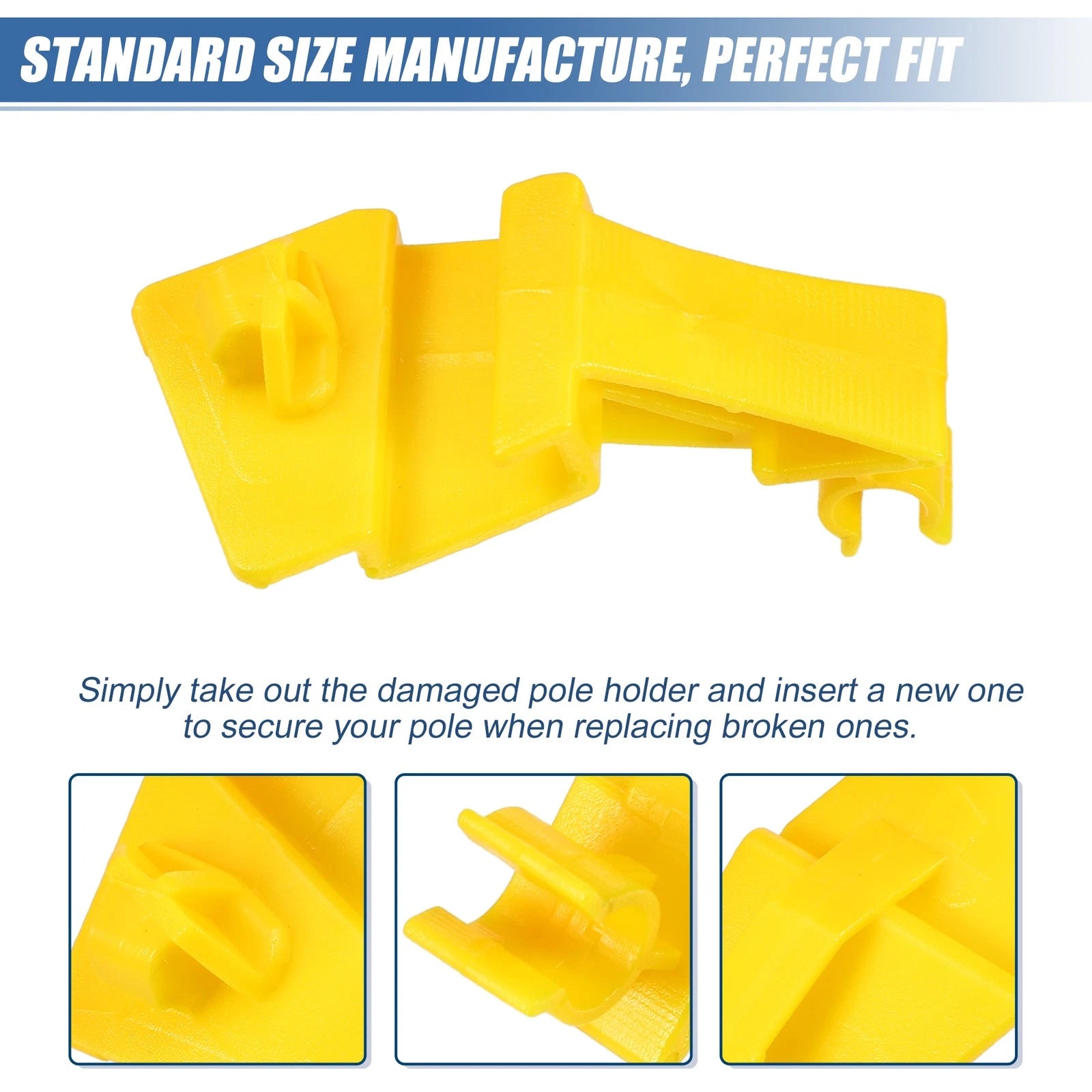 2 Pcs Hood Prop Rod Holder Clips for Ford (No. 8A6Z16828A)