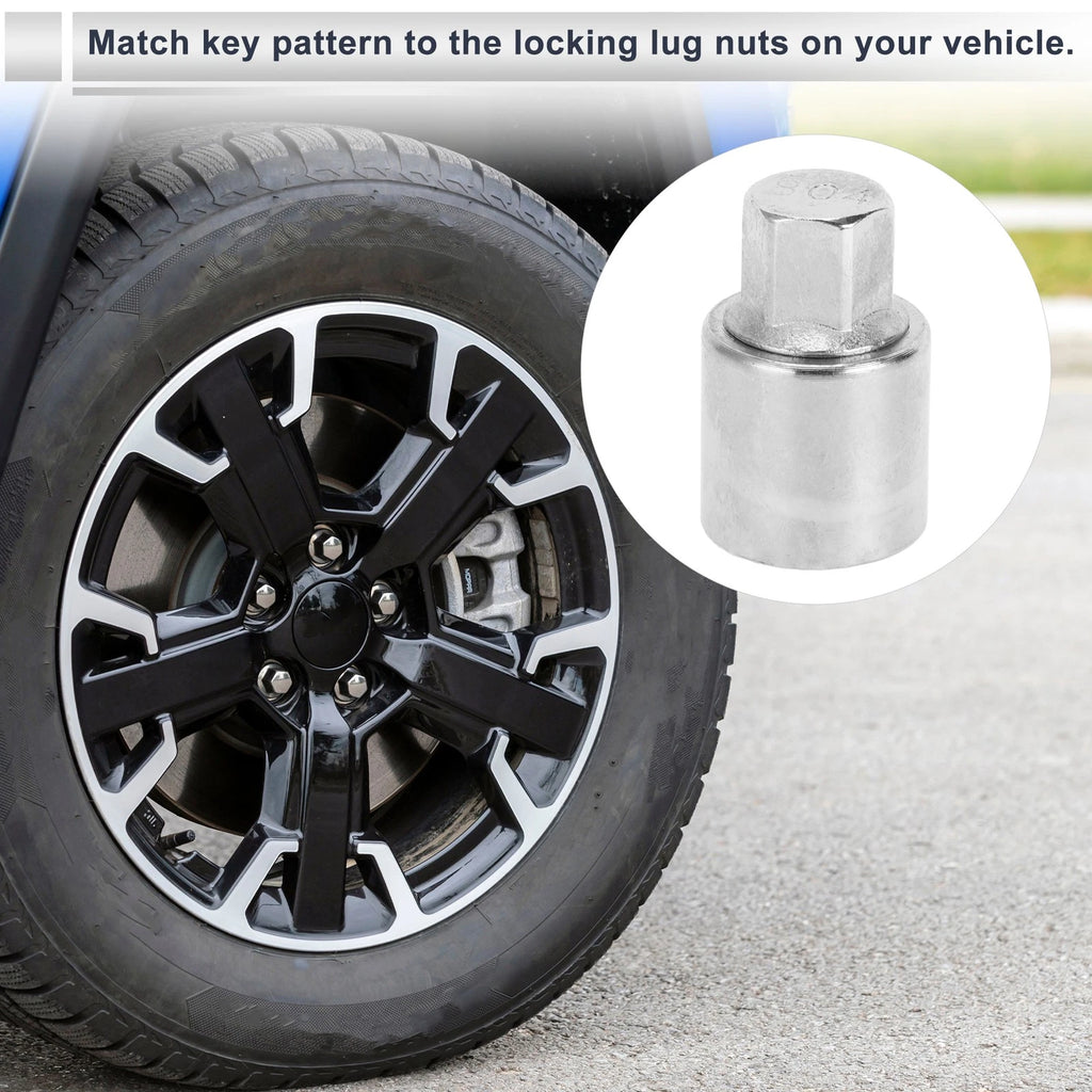 Wheel Lock Lugnut Antitheft Key Socket for Jeep Compass (2007–2023)