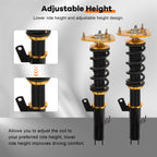 Coilovers for Toyota Corolla (2009–2017) Adjustable Height Suspension Springs
