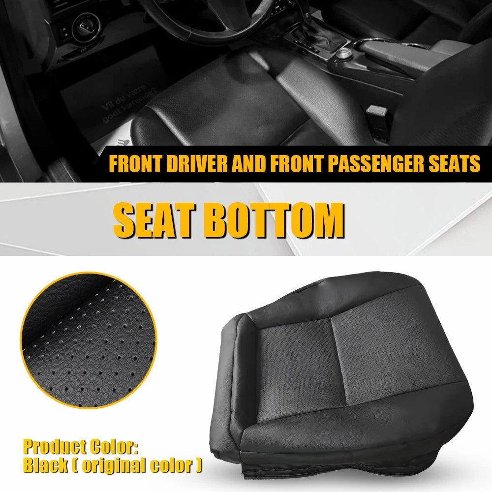 Leather Seat Cover for Mercedes Benz C300 350 (2008–2014) - Black