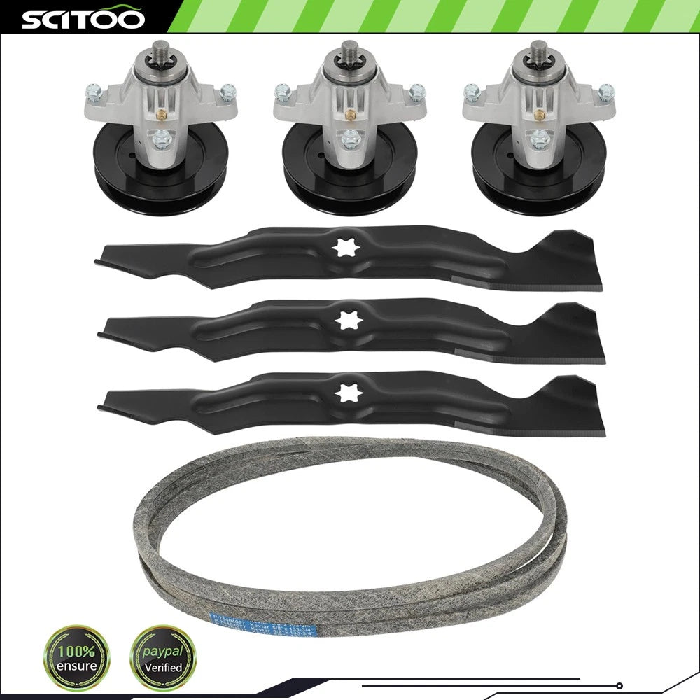 Deck Rebuild Set Spindle Blade Assembly for Cub Cadet LT1050 SLT1550 SLTX1050