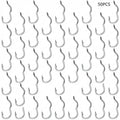 50pcs Low-Damage Fishing Hooks Reversible Anti-Slip with Barb