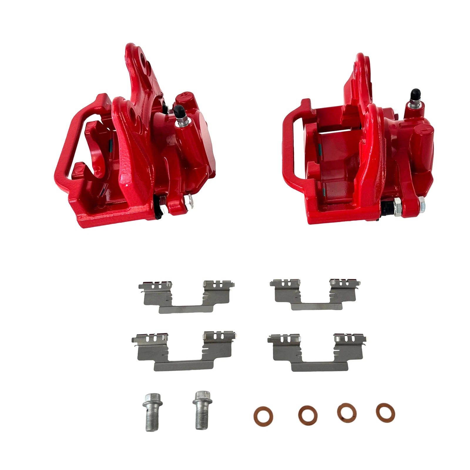 Pair Rear Red Calipers for Cadillac Escalade Chevrolet Silverado (2007-2020)