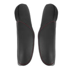Car Front Seat Armrest Cover Black with Red Line for Honda CR-V (2010-2011)