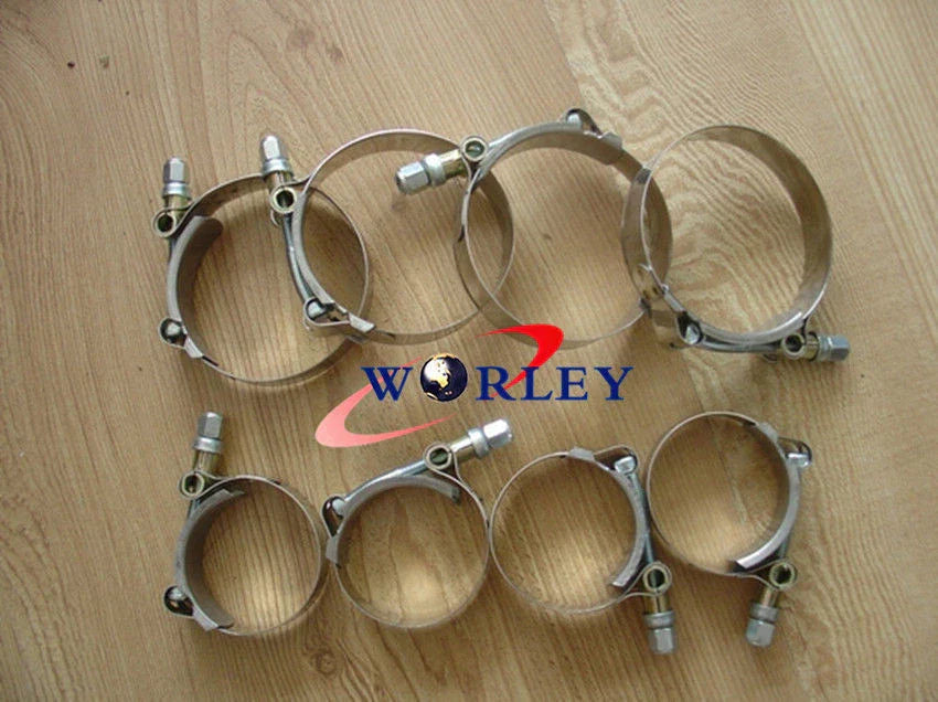 8 x 4" Turbo Pipe Hose Coupler T-Bolt Clamps for Universal