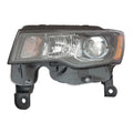 Black Driver Side Halogen Headlight Assembly for 2017-2021 Jeep Grand Cherokee