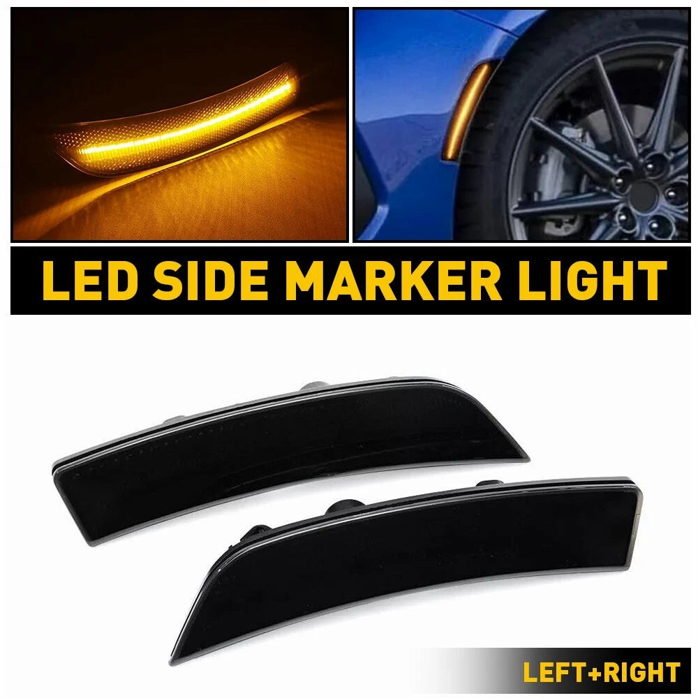 2X Smoked LED Fender Side Marker Lights for Toyota GR86 (2022–2024)
