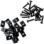 U-type Clip With Screw / 20x / Car Bumper Fender Trim Fasteners for Car