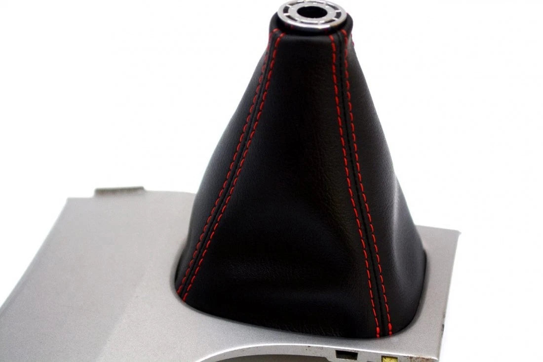 Manual Shift Boot for Toyota Camry (2007–2011) Red Stitch Leather Synthetic