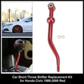 Dual Bend Short Throw Shifter Extension Rod for Honda Civic (1988–2000) Red