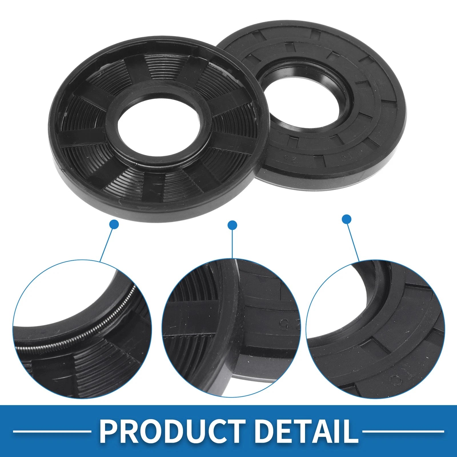 Set of 5 Oil Seal Ring 25x62x8mm Nitrile Rubber for Rotary Shaft 683867648105