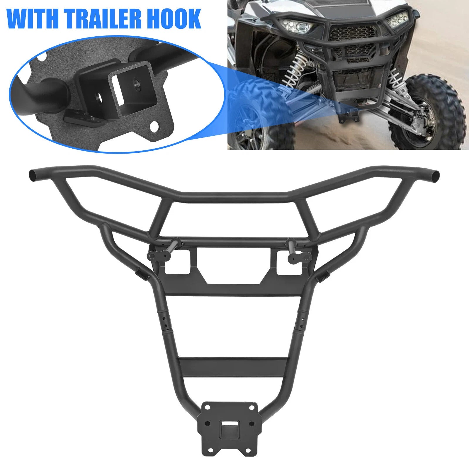 Heavy Duty Rear Bumper for Polaris RZR XP 1000 EPS (2014–2023)