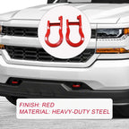 Front Bumper Tow Hook Shackles for Chevy Silverado 1500 (2007-2018)