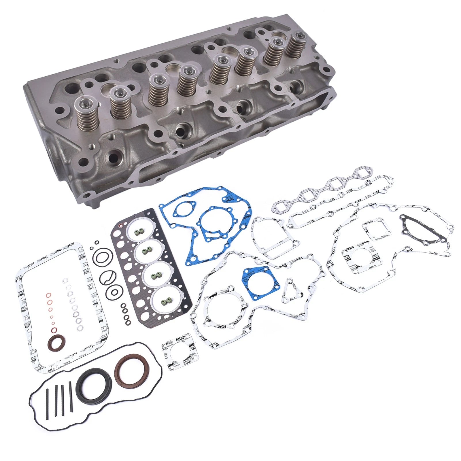 Complete Cylinder Head Assembly & Gasket Kit for Mitsubishi S4L