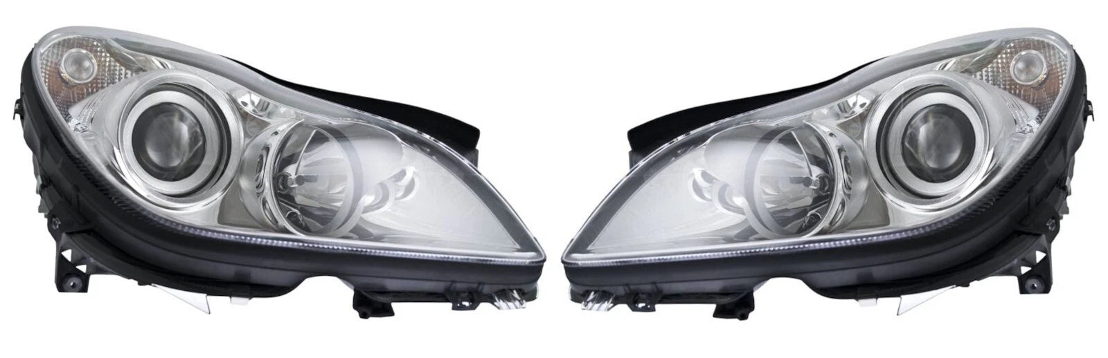 Set of 2 Headlight Assemblies for Mercedes W219 CLS500 CLS550 (2006–2010)
