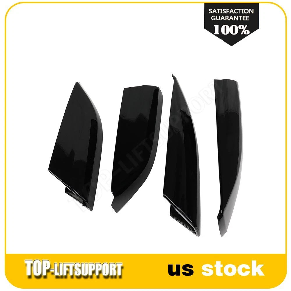 Set of 4 Roof Rack Cover Rail End Shells for Toyota Highlander (2008–2013)