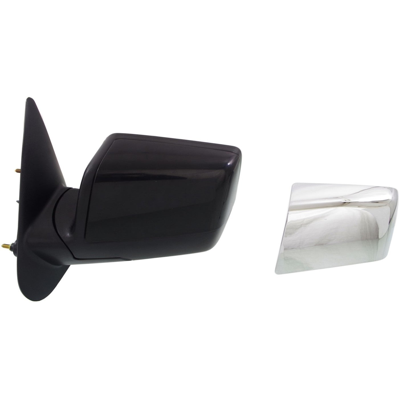 Set of 2 Manual Mirrors for Ford Ranger (2006–2011) with Chrome Caps