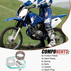 Clutch Friction Steel Plates Kit for Yamaha TTR125 (2000–2004)