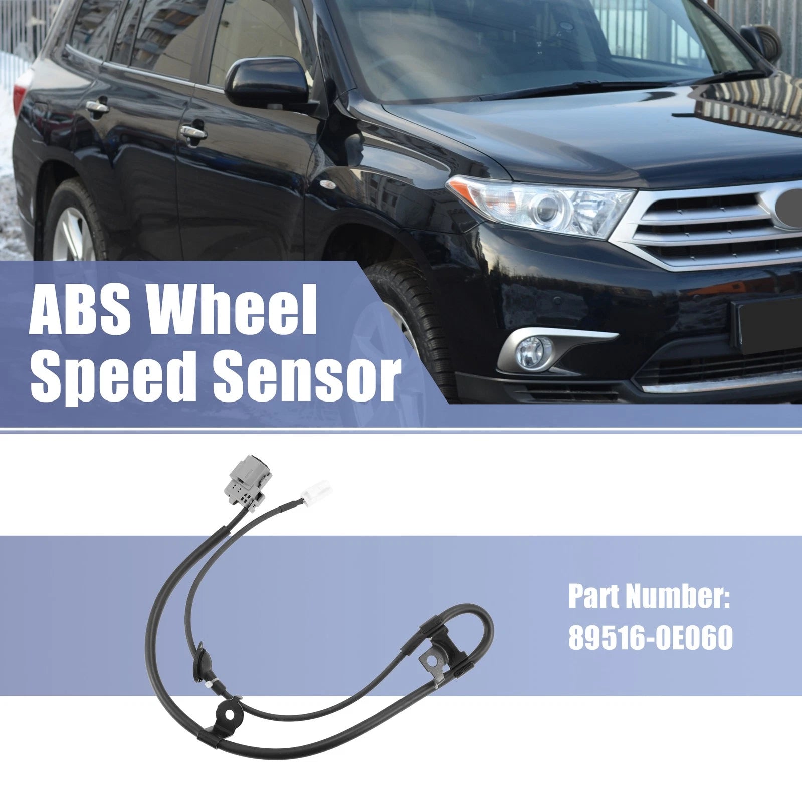 ABS Wheel Speed Sensor Rear Right 89516-0E060 for Toyota Highlander (2009–2013)