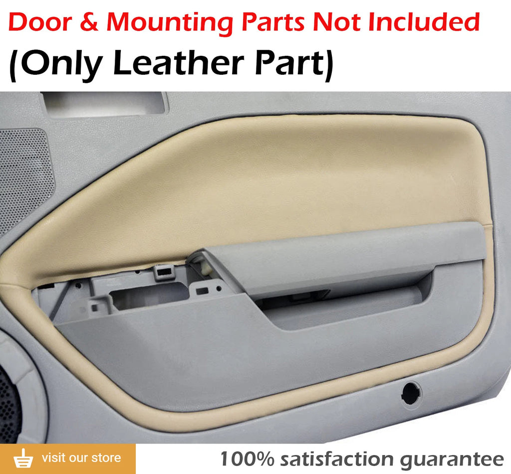 Leather Door Panel Insert Cards for Ford Mustang (2005–2009) Beige