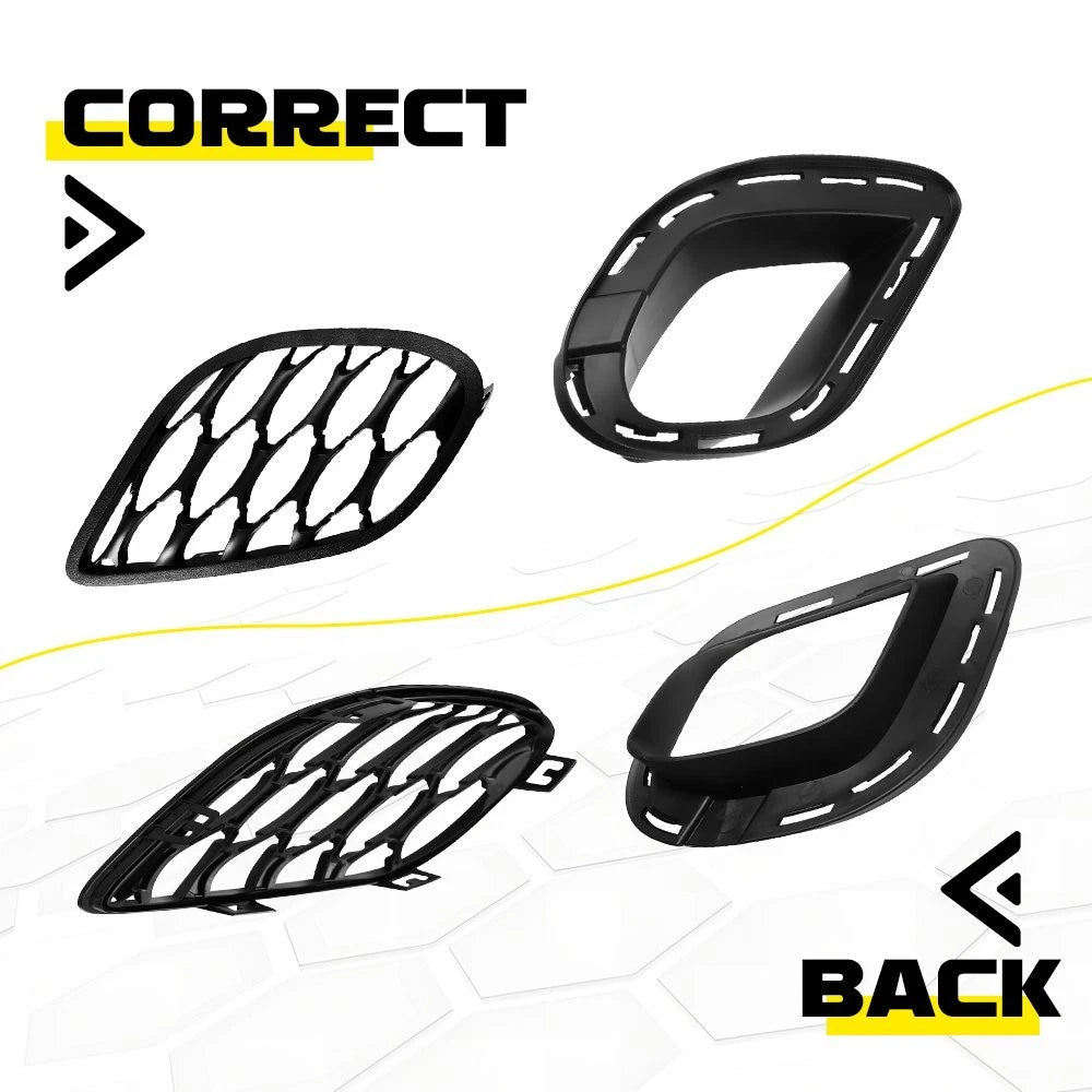 Set of 2 Fog Light Grilles with Brackets for Dodge Charger (2015–2025)