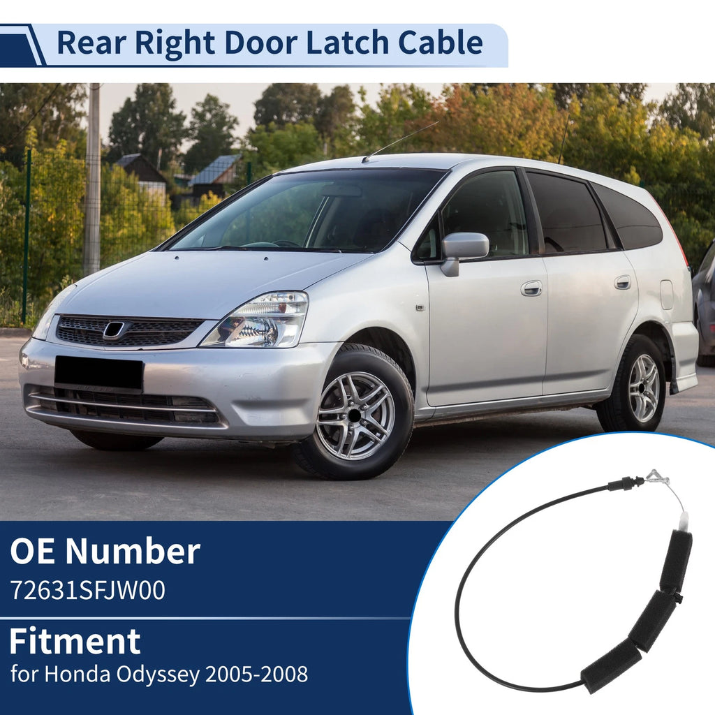 Door Latch Cable No.72631SFJW00 for Honda Odyssey (2005–2008) Rear Right