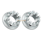 Rear Wheel Axle Nuts w/ Pin for Honda ATV Foreman 400 450 500 520 (2000–2023) #90304-HM7-A10