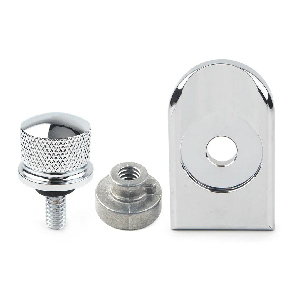 Rear Fender Seat Bolt Nut Cover Chrome for Harley XL Dyna Softail (1996-2023)
