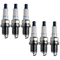 Set of 6 Double Platinum Spark Plugs for Acura Honda Mazda Saturn V6 (N/A)