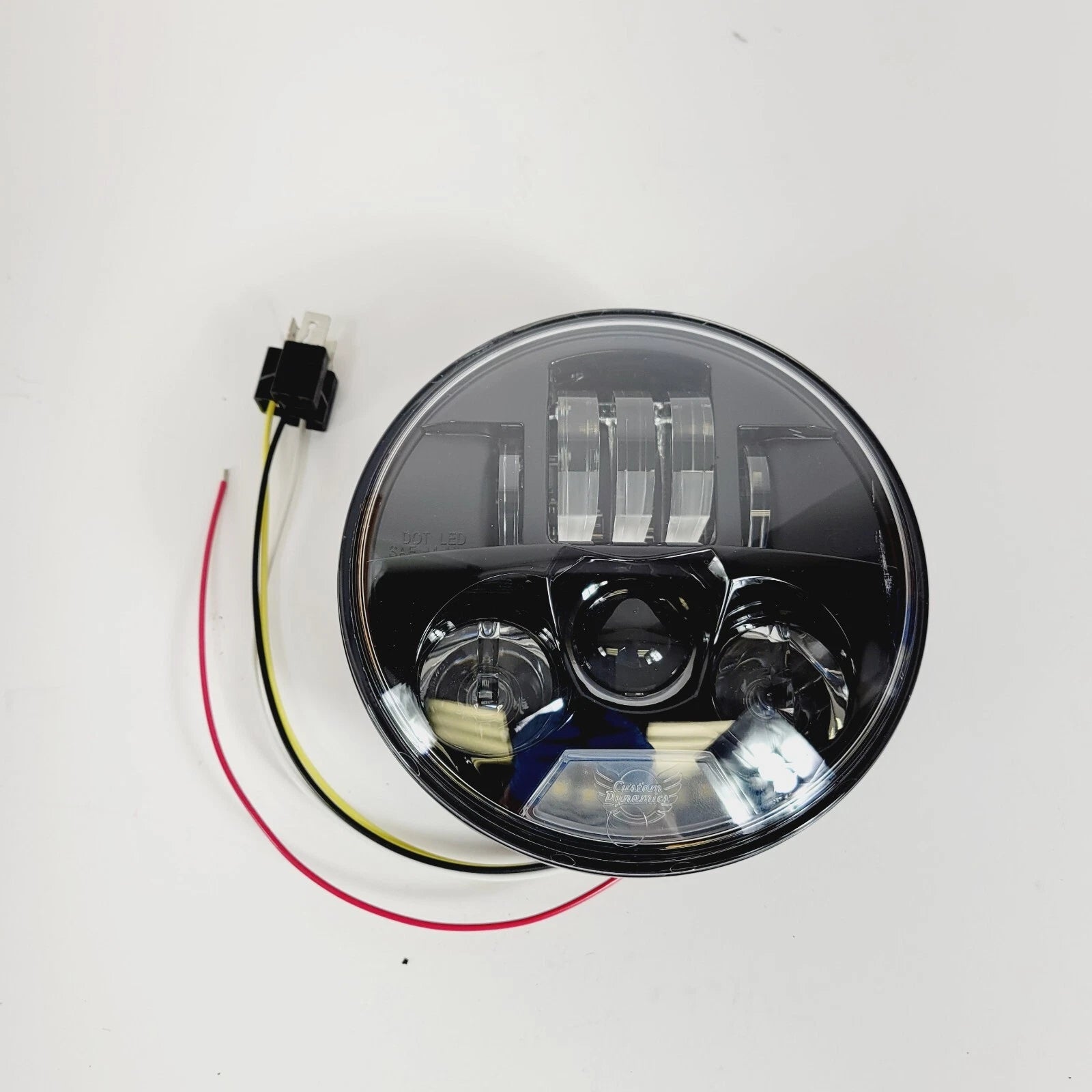 Custom Dynamics PB-575-B True Black ProBEAM 5 3/4" LED Headlight for Harley-Davidson