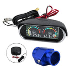 34MM LCD Digital Gauge Kit for Car Voltage and Temp Monitoring