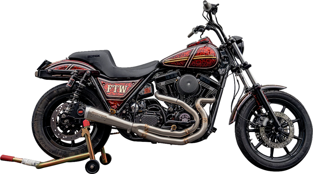 Drifter Seat for FXR (1982–2000) - Black Vinyl, Smooth, Black Logo