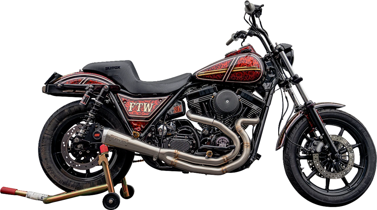 Drifter Seat for FXR (1982–2000) - Black Vinyl, Smooth, Black Logo