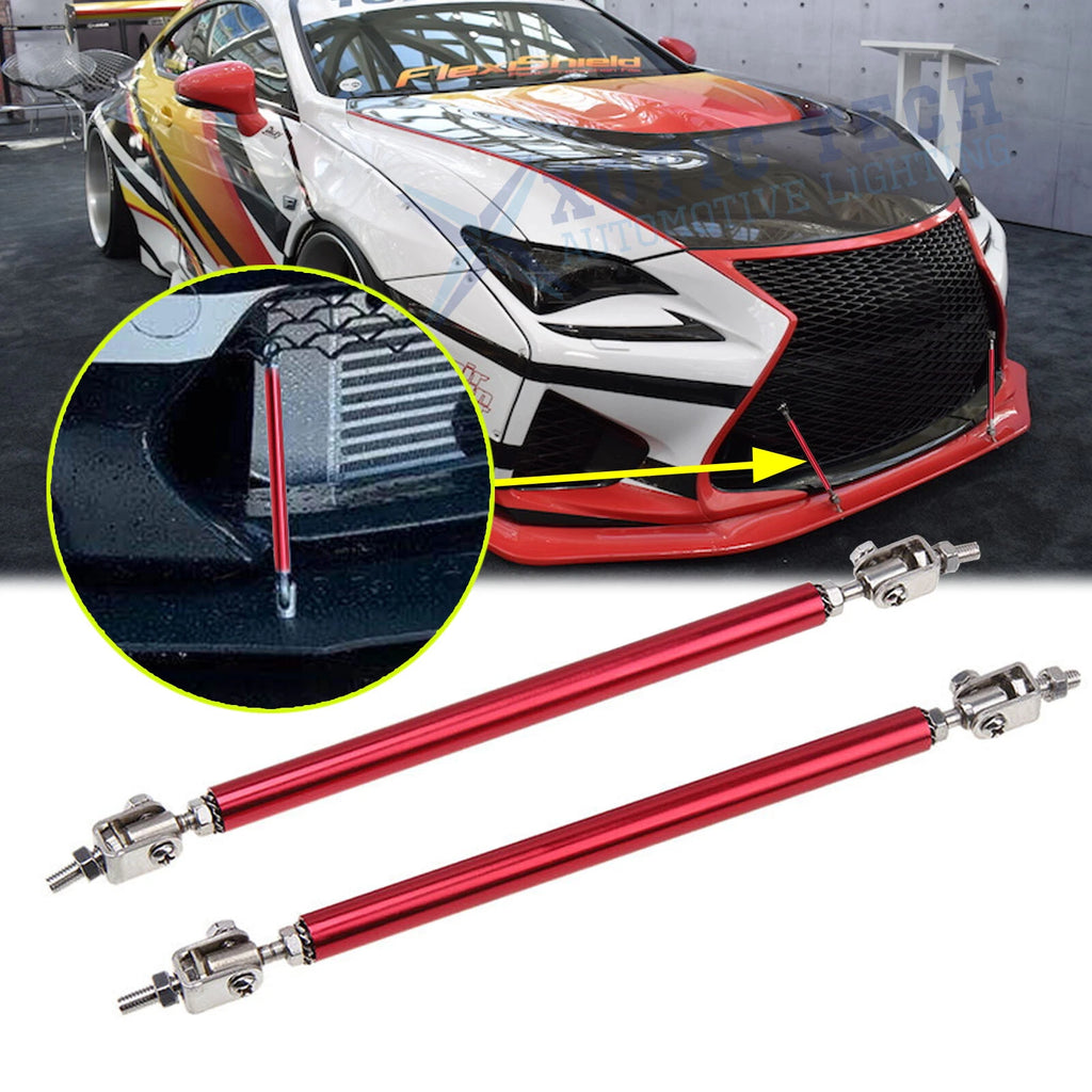 Adjustable Front Bumper Lip Splitter Rod Support Bar for Lexus IS350 RC300 (2014–2024)