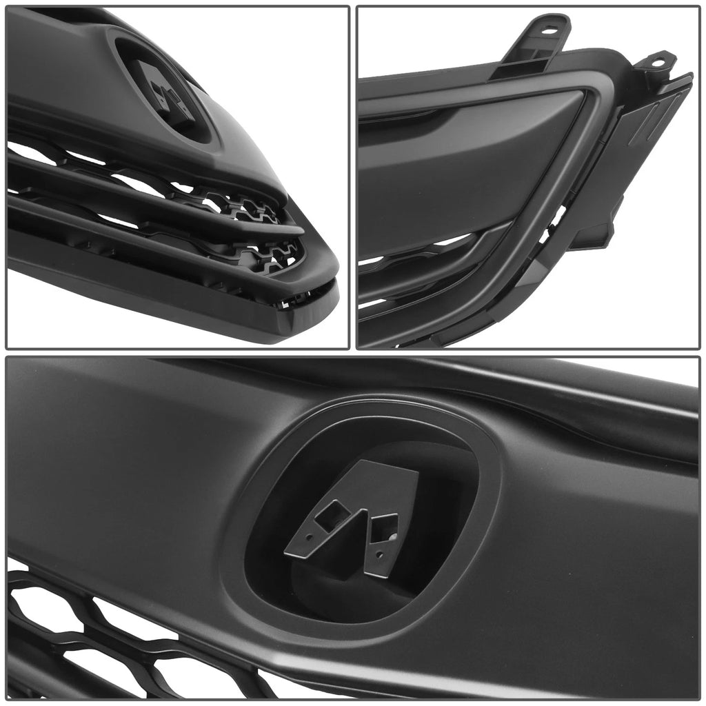 Front Bumper Grille Assembly for Acura TLX (2015–2017) Matte Black OE Style