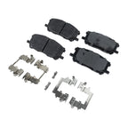 Set of 4 Ceramic Brake Pads for Toyota Highlander (2006–2007)