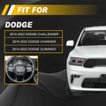 4X Inside Steering Wheel Cover Trim for Dodge Challenger Durango (2014–2023)