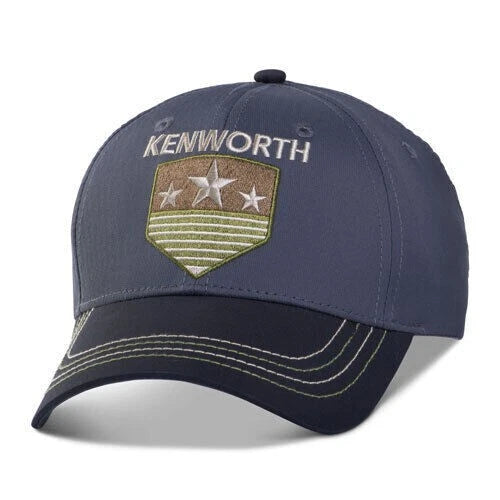 Charcoal Blue Star Microfiber Hat for Kenworth Trucks (All Years)