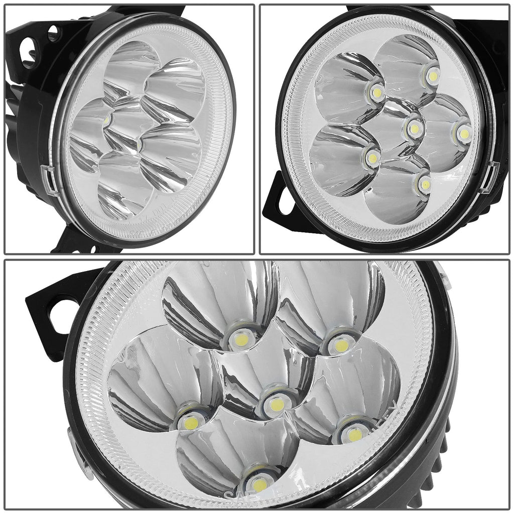 Set of 2 LED Front Bumper Fog Light Lamps for Peterbilt 579 587, Kenworth T660 (2011–2020, 2008–2015)