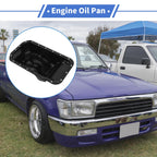 1 Pc Engine Oil Pan No.1210165010 for Toyota Hilux (1988–1997) Steel Black