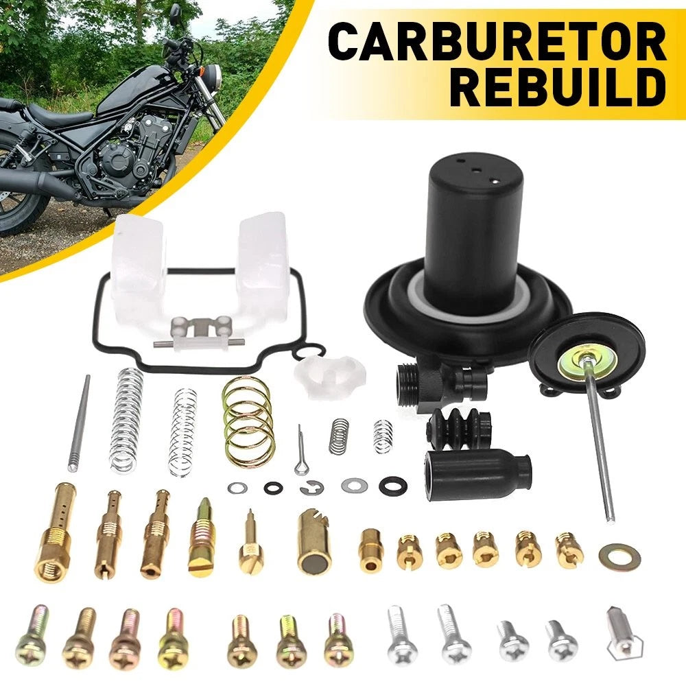 Carburetor Rebuild Kit for Honda Rebel 250/CMX (1985–2016)