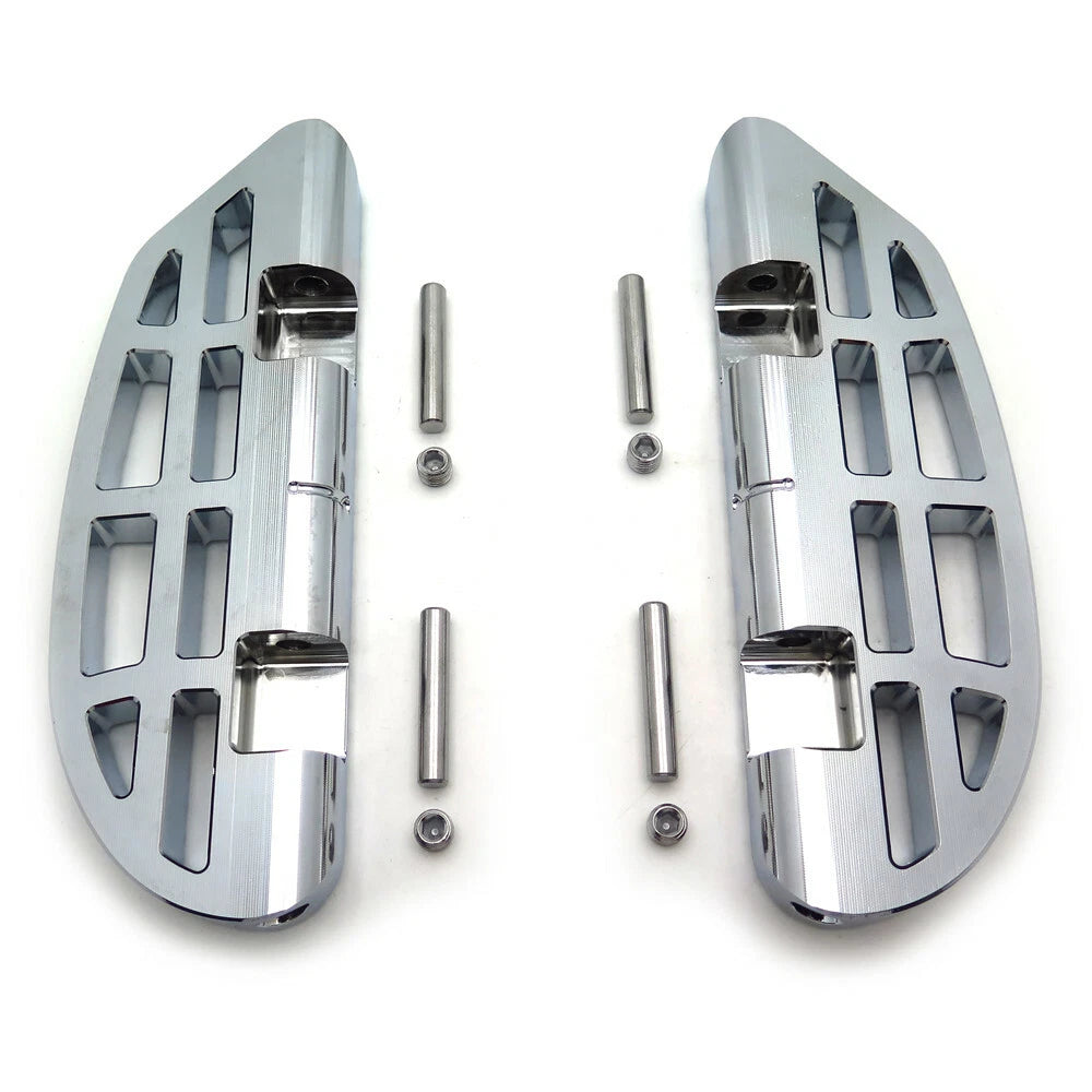 Dominator Passenger Floorboard Kit Chrome for Harley Touring Road Glide (1986–2017)